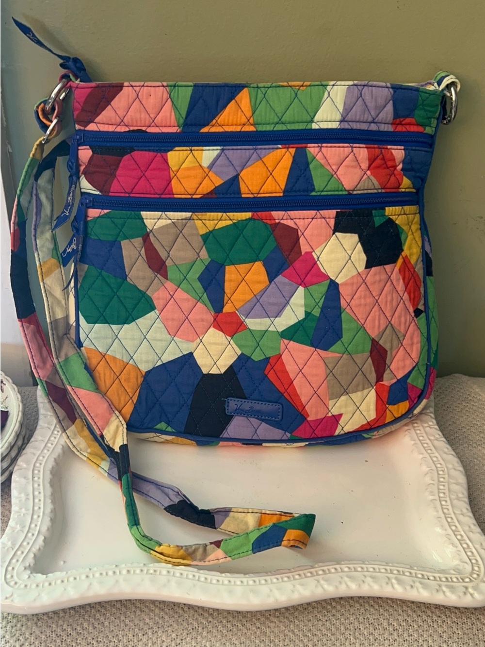 Vera Bradley Zip Hipster Crossbody Bag in Pop Art Pattern